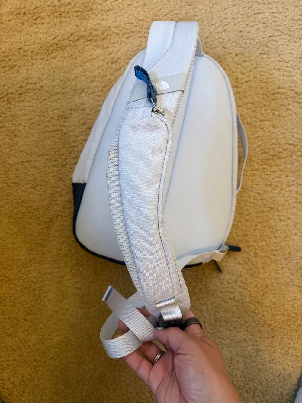 The North Face Navy and Light Gray Sling Pack